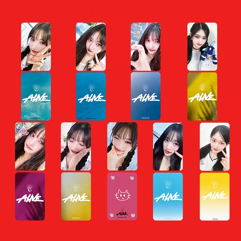 KPOP ALIVE Japanese Album PhotoCard GAEUL LEESEO REI WonYoung Personal Selfie Card YuJin LIZ Fans Collection