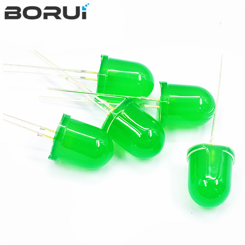 10Pcs F10 10MM LED Leuchtdiode Rot Weiß Gelb Grün Blau 3V DIY PCB Schaltung Transparent Diffuse arduino Birne