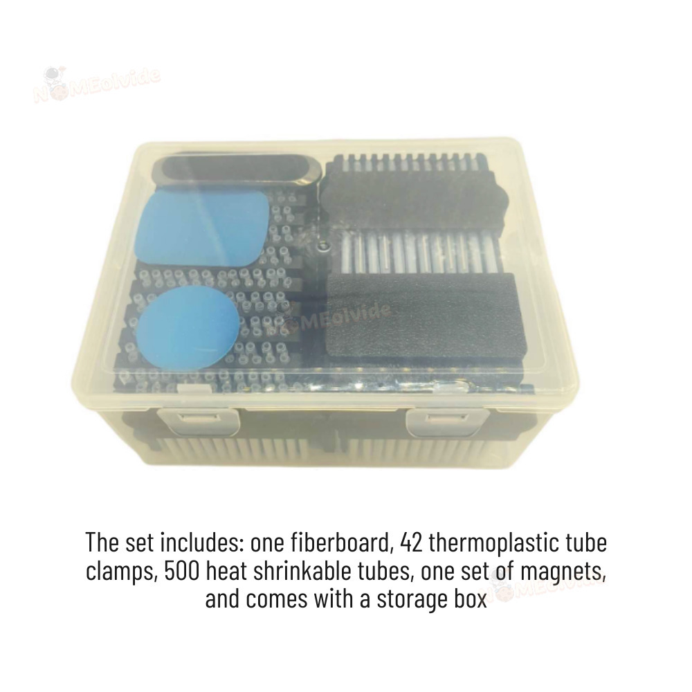 Heat Shrink Tube Fiber Threading Board, Heat Shrink Tube Fiber Threading Auxiliary Tool, Fiber Threading Board, Tube Clamp Set