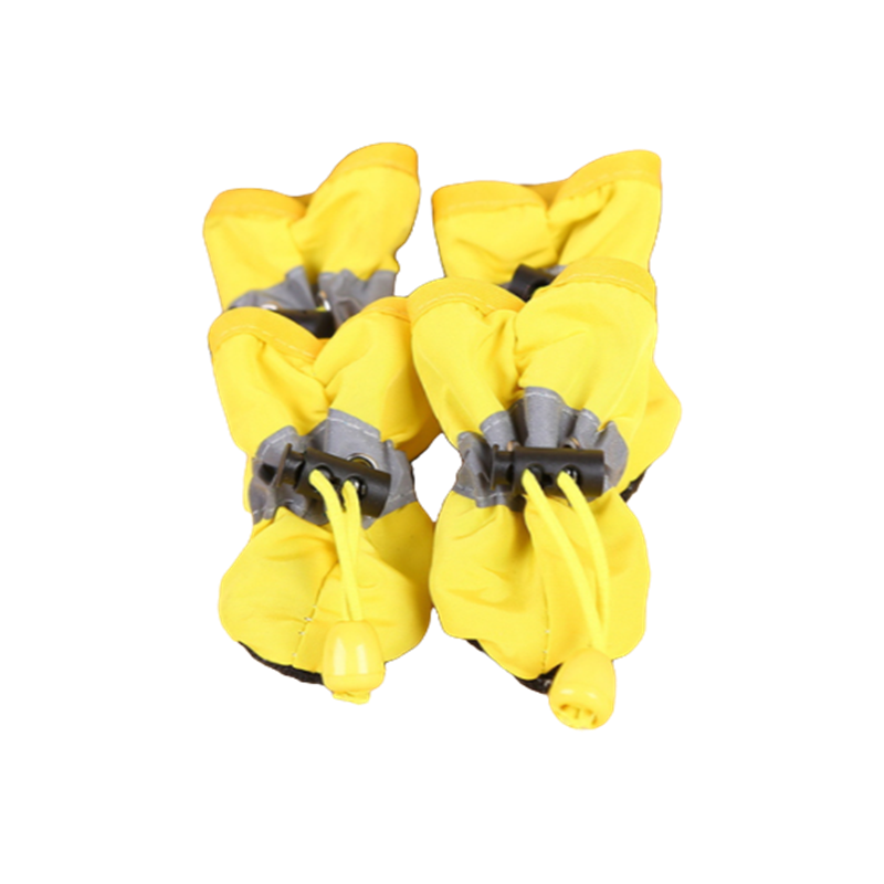 Chaussures imperméables pour chiens de compagnie, bottes de pluie antidérapantes, pour petits chats, chiens, chiots, chaussons pour animaux de compagnie, accessoires pour pattes d'animaux de compagnie, 4 pièces/ensemble