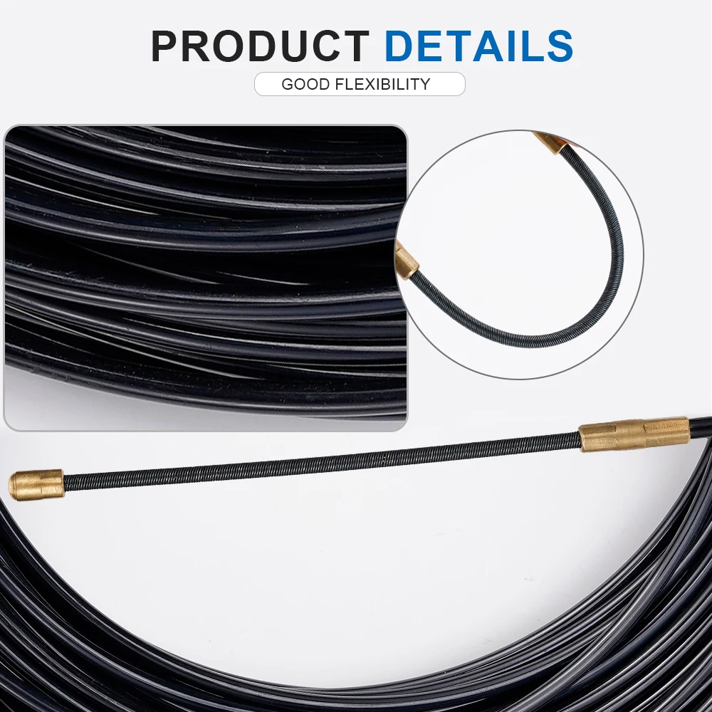 3 มม.5 M-40 M สายดึงท่องเที่ยว Push Puller ไนลอนลวดช่างไฟฟ้าฤดูใบไม้ผลิเทปท่อ Threader Puller สายไฟ Aid เครื่องมือ