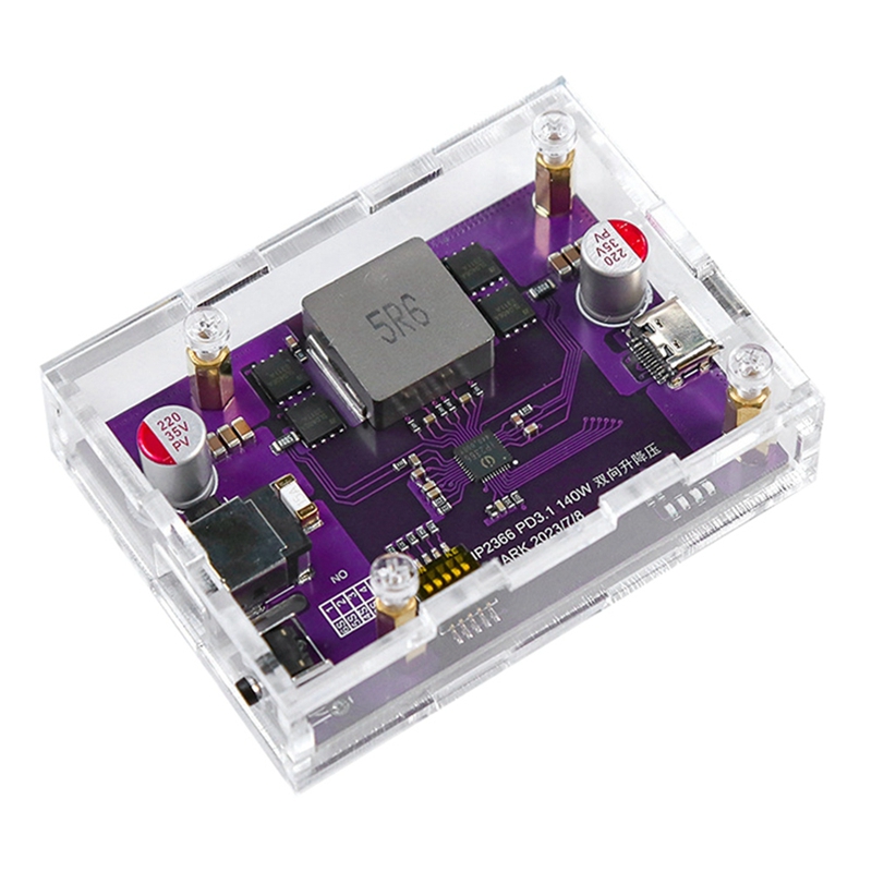 PD3.1แบตสำรอง140W โมดูล DIY 2S/3S/4S/5S/6S สลับได้ IP2366โมดูลชาร์จแบตเตอรี่ Li แบบเร็ว