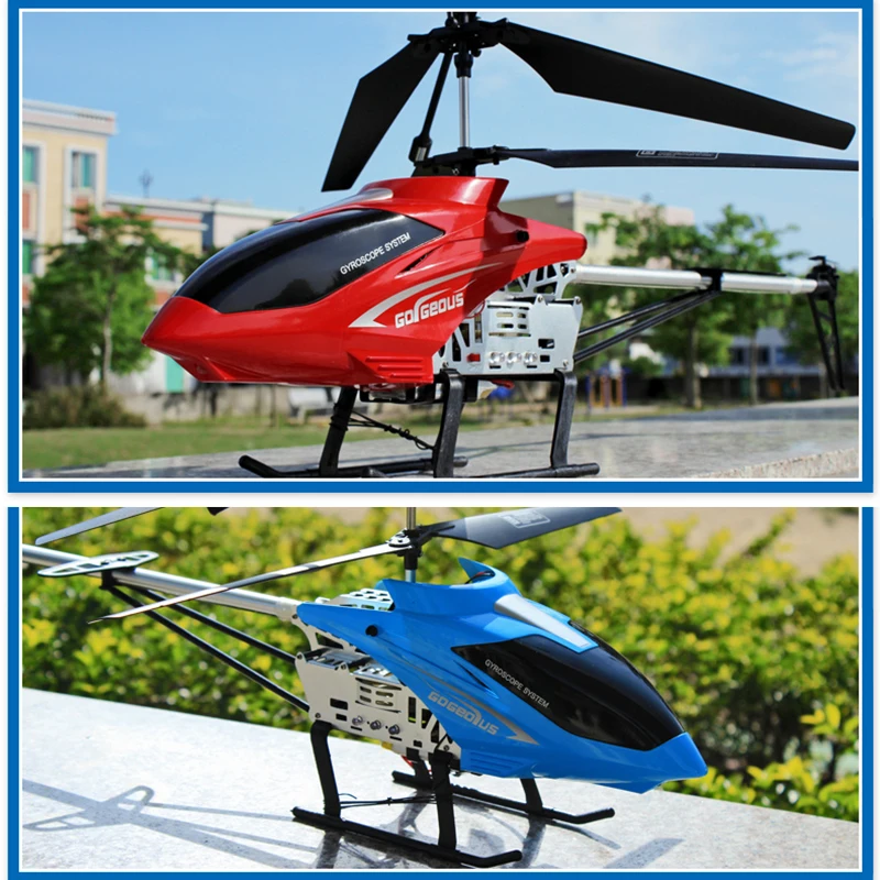 子供用リモコン付きrcヘリコプター,耐久性に優れた大型飛行機のおもちゃ,屋外モデル,大型航空機,3.5ch,80cm