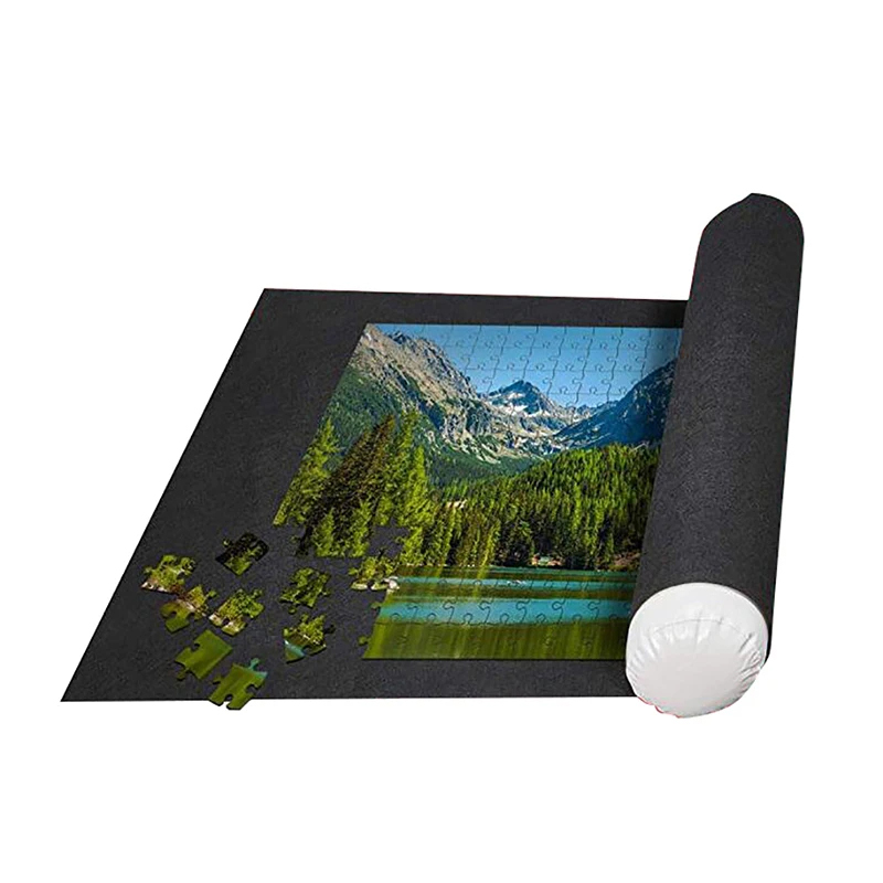 Puzzle Pad Jigsaw Roll Felt Mat Playmat Puzzles Blanket For Up To 1500 Pcs Puzzle Accessories New Portable Travel Storage Bag