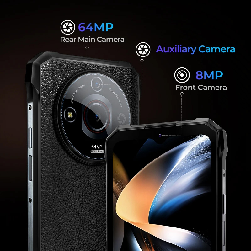 [Mundo premeire] smartphone robusto hotwav t7 pro 6.6 ''fhd + 2k 6280mah 12(6 + 6)gb 256gb celular 64mp android 13 celular