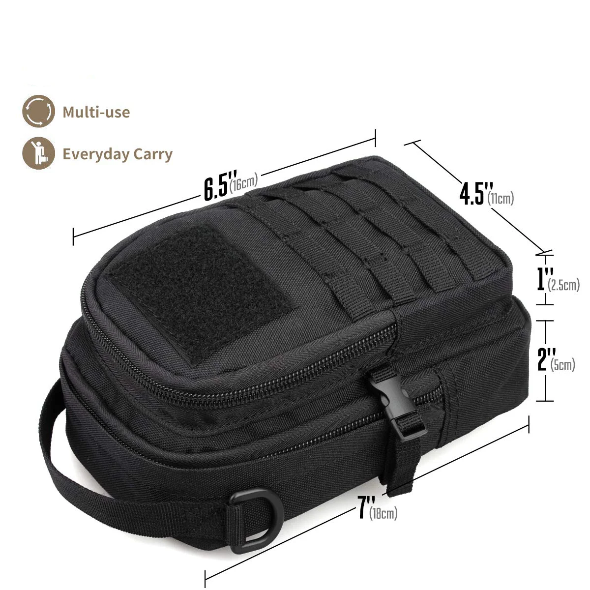 Bolsa tática molle pequena, bolsa utilitária edc, bolsa tática para ferramentas, bolsa compacta multiuso para cintura