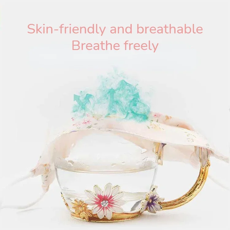 Máscara de seda velo verano mujer seda de morera antiultravioleta, transpirable y protector solar mujeres