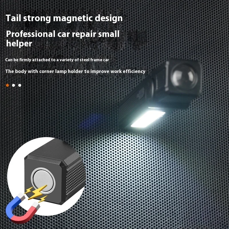 Multifunktion ale wiederauf ladbare USB-Taschenlampe mit Magnet leistungs starke Cob LED Arbeits licht wasserdichte Taschenlampe
