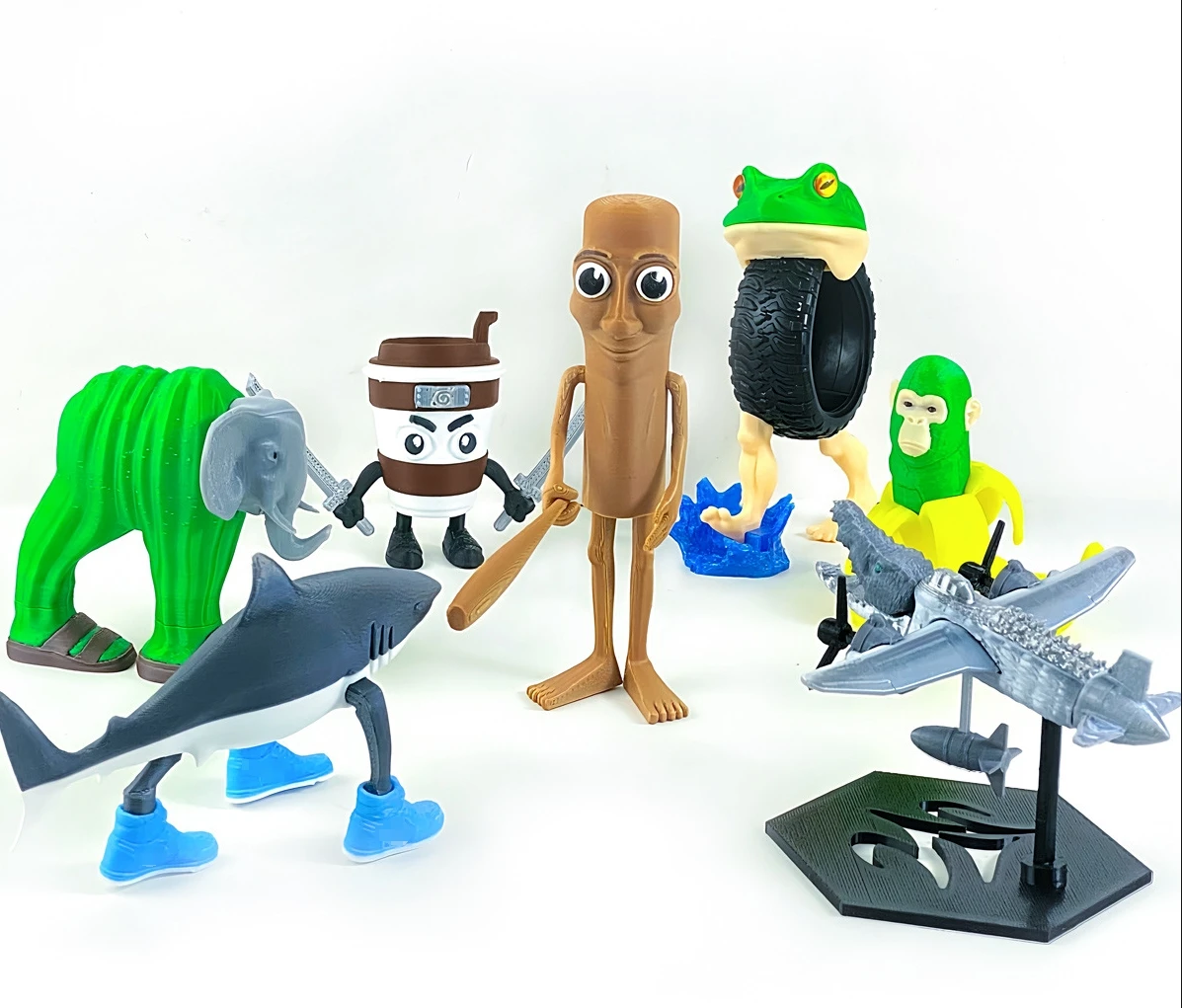 Tung Tung Tung Sahur Brainrot Stick Man Tralalelo Tralala Shimpanzini Bananini อะนิเมะรูปอุปกรณ์ต่อพ่วงชุดของขวัญของเล่น