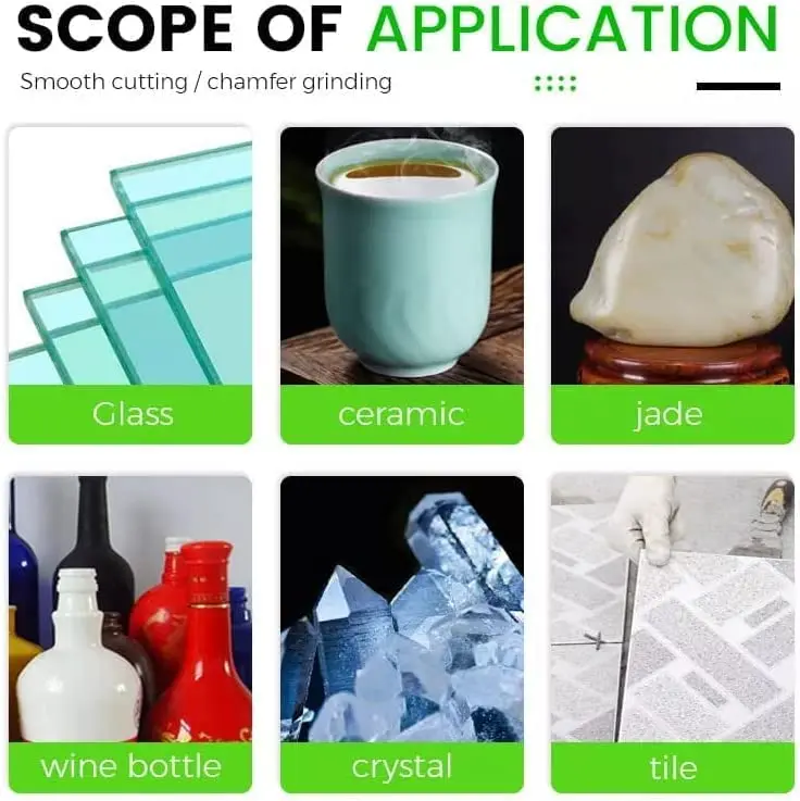 แผ่นตัดกระจกใบเลื่อยบางล้อแก้วเซรามิคตัดสําหรับเครื่องบดมุม 4 ''ใบเลื่อยเพชร 100 มม.แผ่นตัดบาง