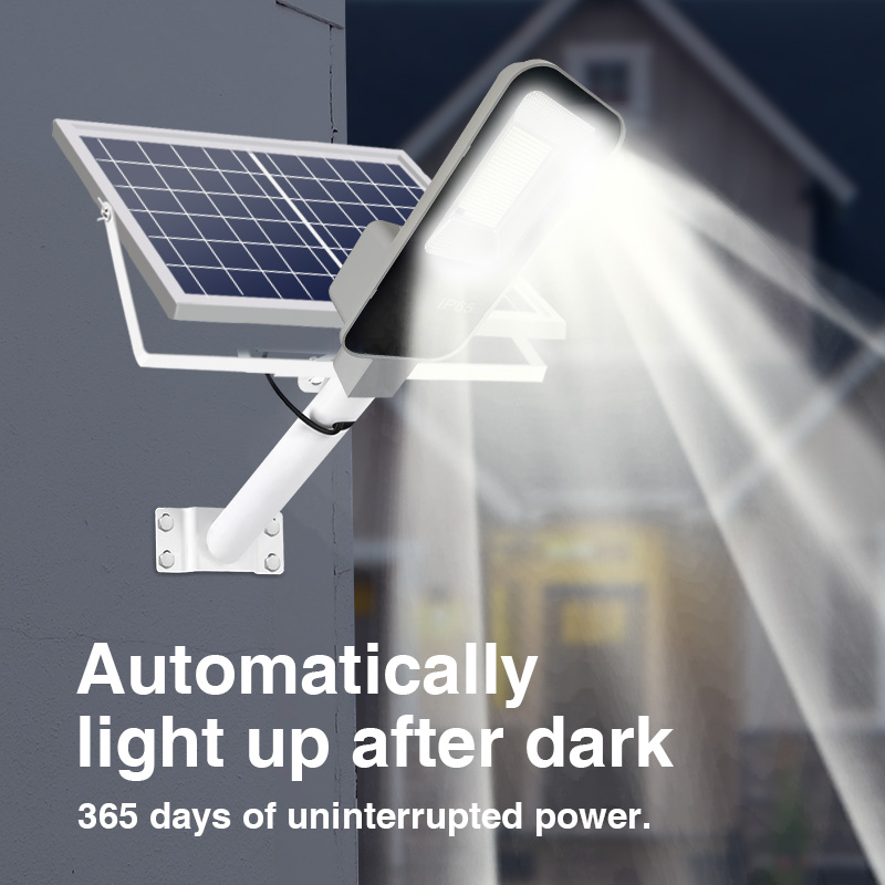 Superheldere straatlantaarn op zonne-energie buitenweglamp 370LED, 7500K, IP65 waterdicht, afstandsbediening, tuin, speeltuin, terras.