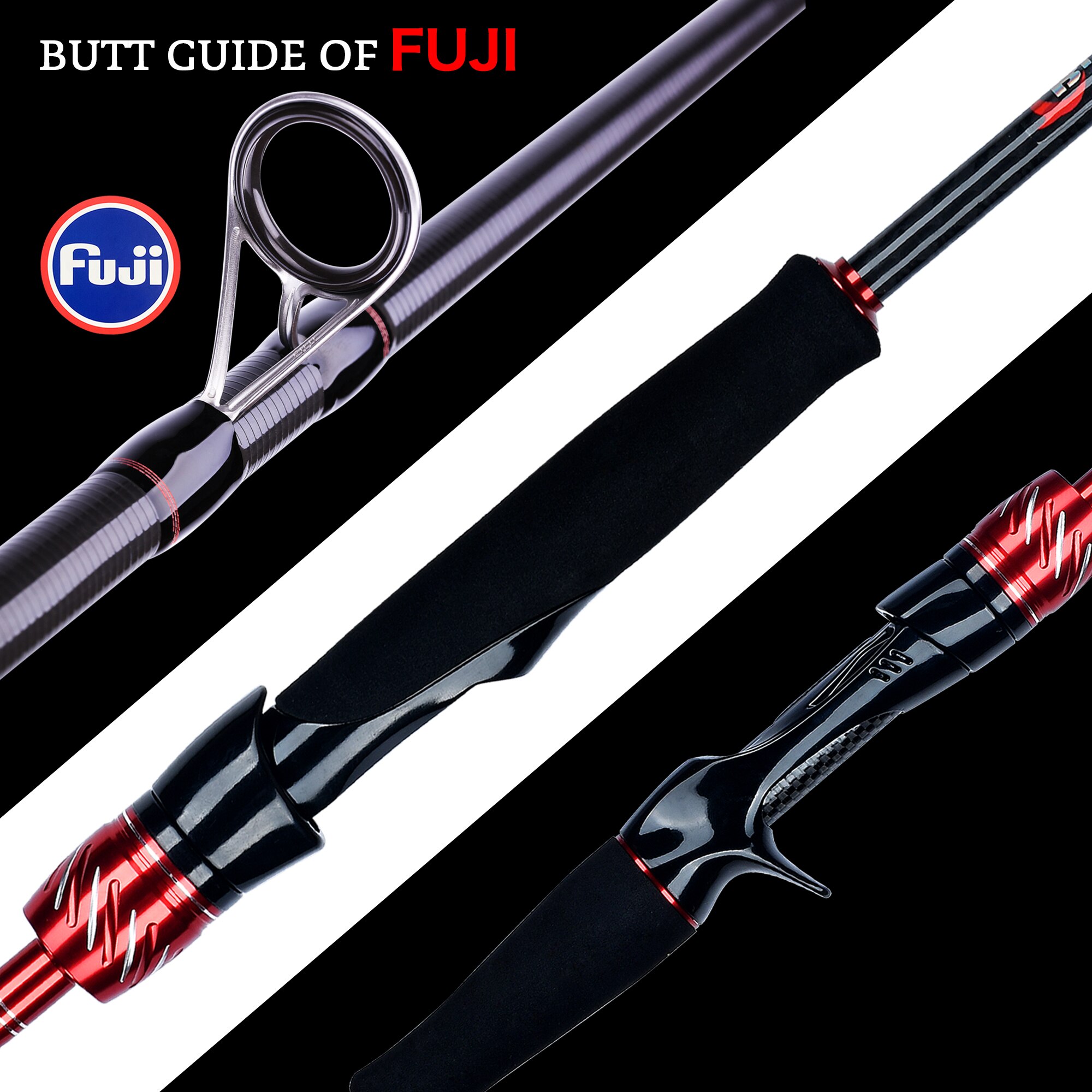 Biutifu-Reisender Spinning Guss Fuji Köder Mini Rock Angelrute 1.8/2.1/2.4/2.7/3,0 m Carbon Köder Casting Phishger schnell 5-42g