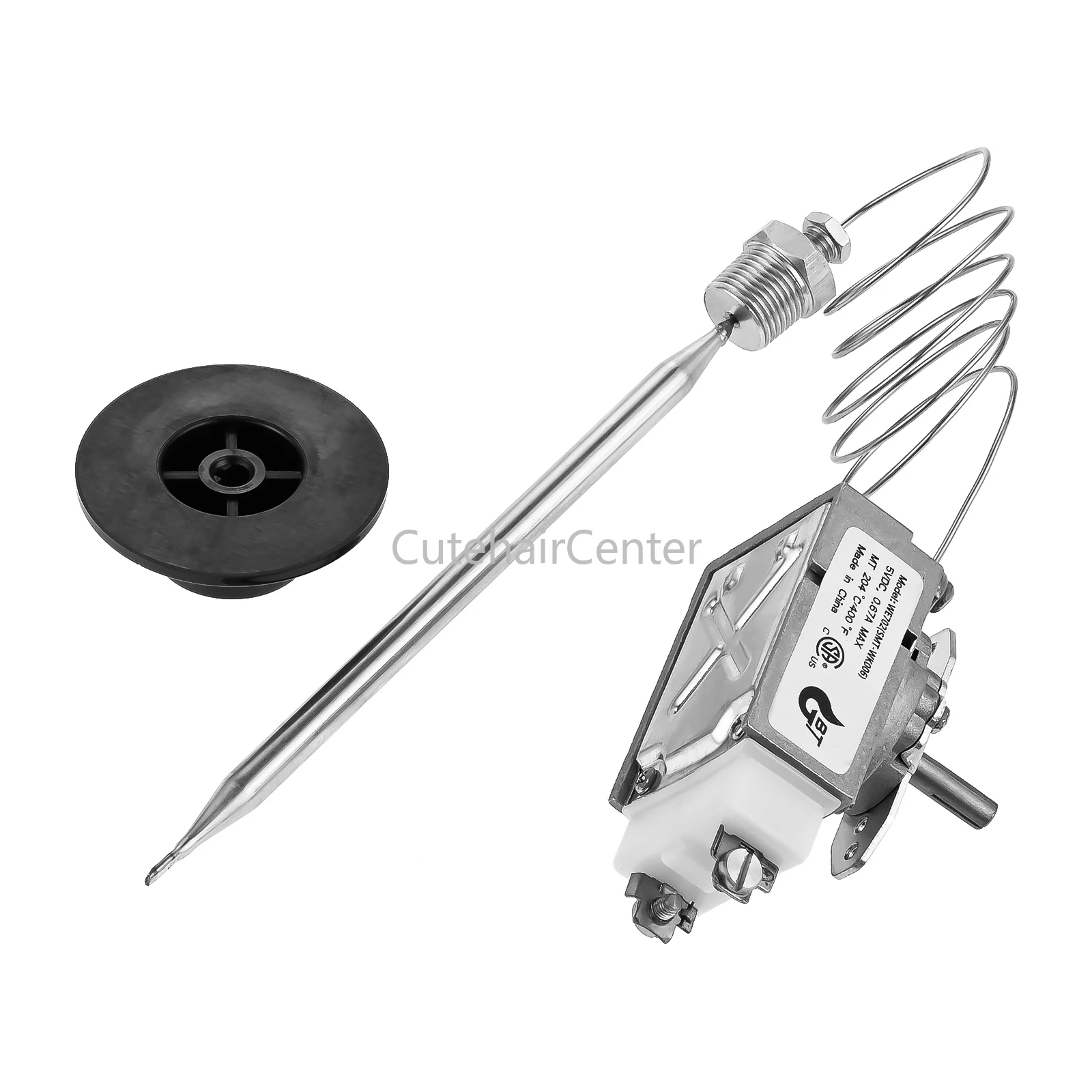 Termostato de seguridad con interruptor de límite alto, perilla de RX-2-24, tuerca NPT de 3/8 "para freidora de Gas ADCRAFT Atosa 301030004   Robertshaw Cecilware Hobart