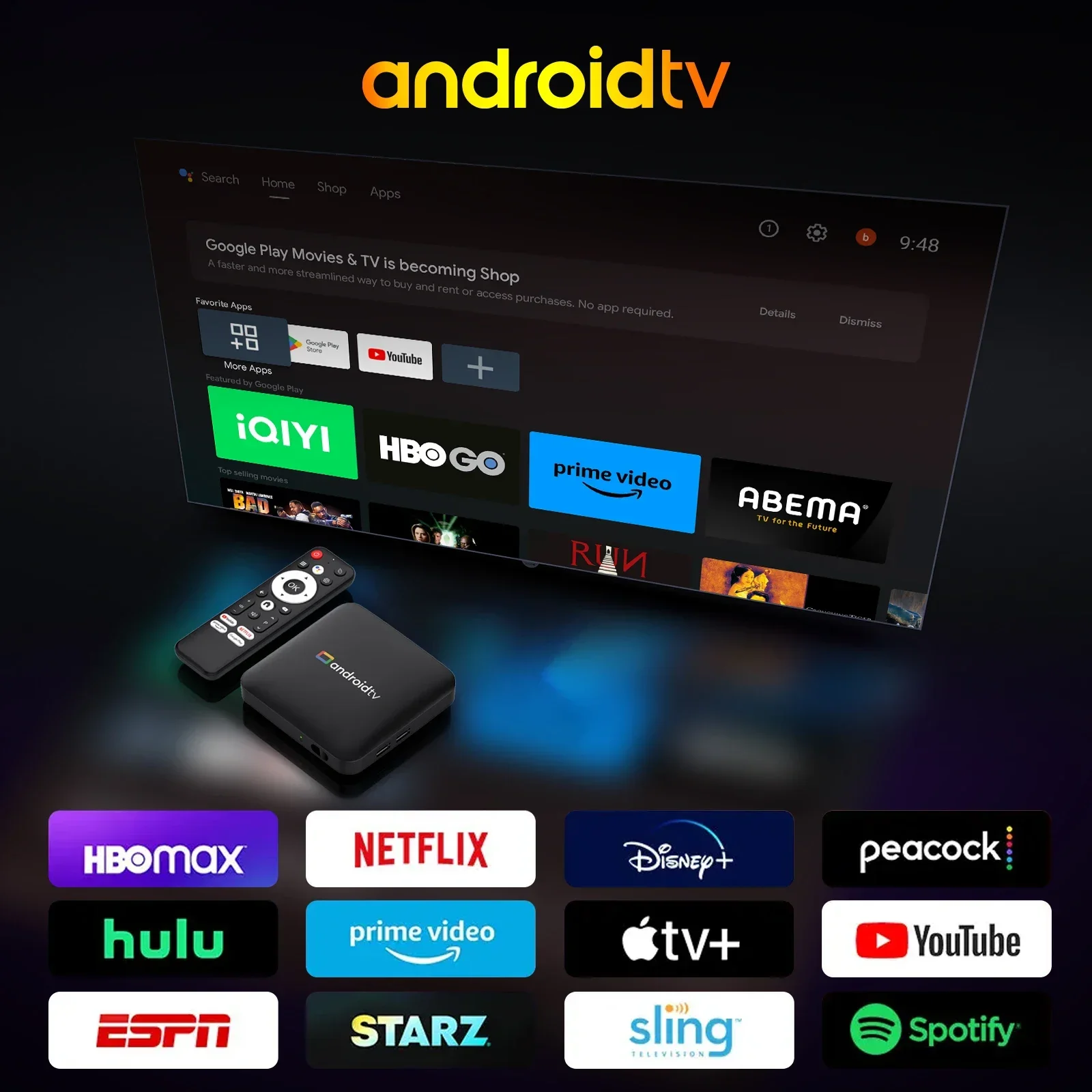 Amlogic S905L3 Android 14,0 H96 MAX TV Box 4K salida HD 2,4G/5G WiFi Dual BT4.0 + 100M/Lan Google asistente de voz Smart Tvbox