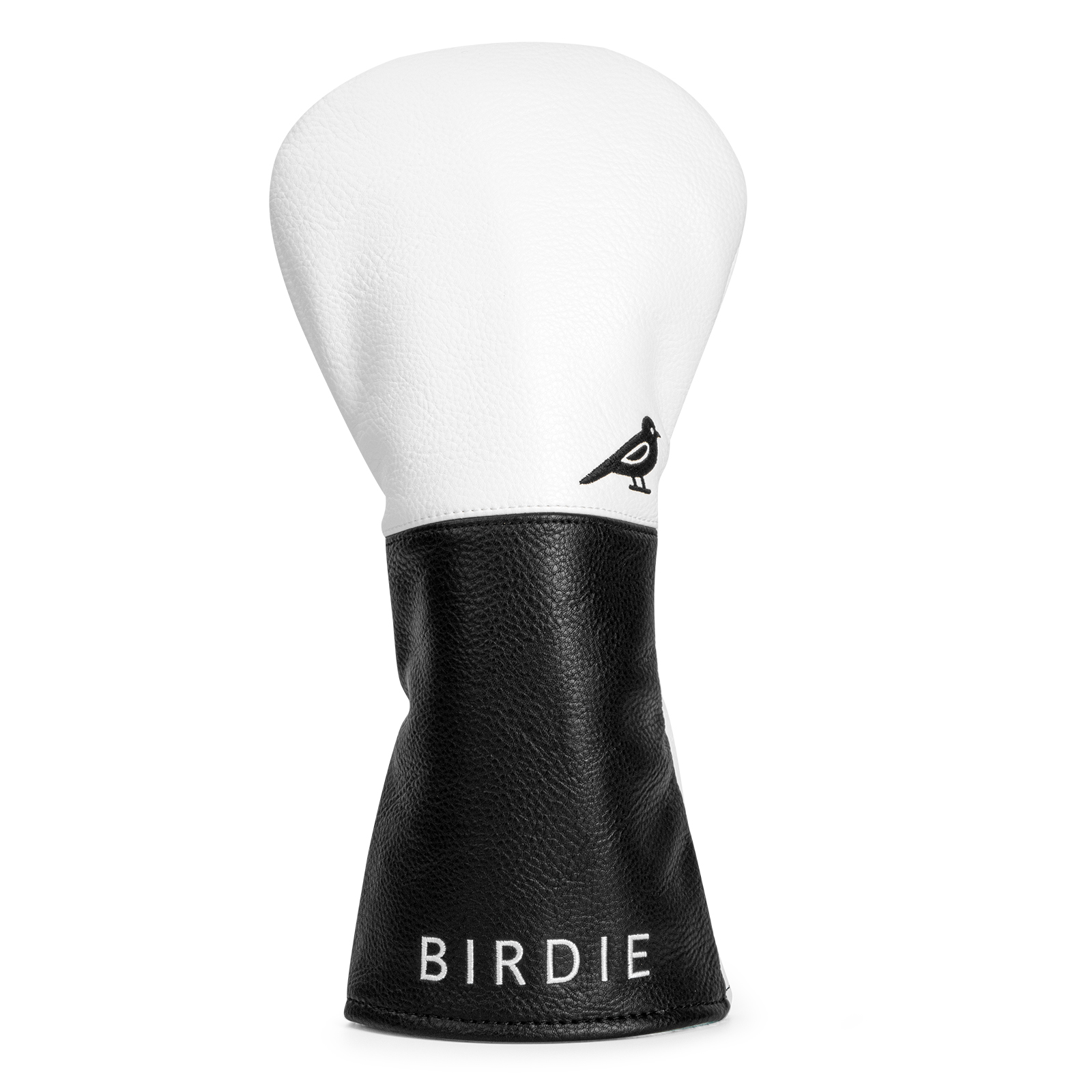 Branco premium couro birdie cabeça de golfe capa elegante bordado alta qualidade clube de golfe motorista cabeça cobre fariway madeira covershbr