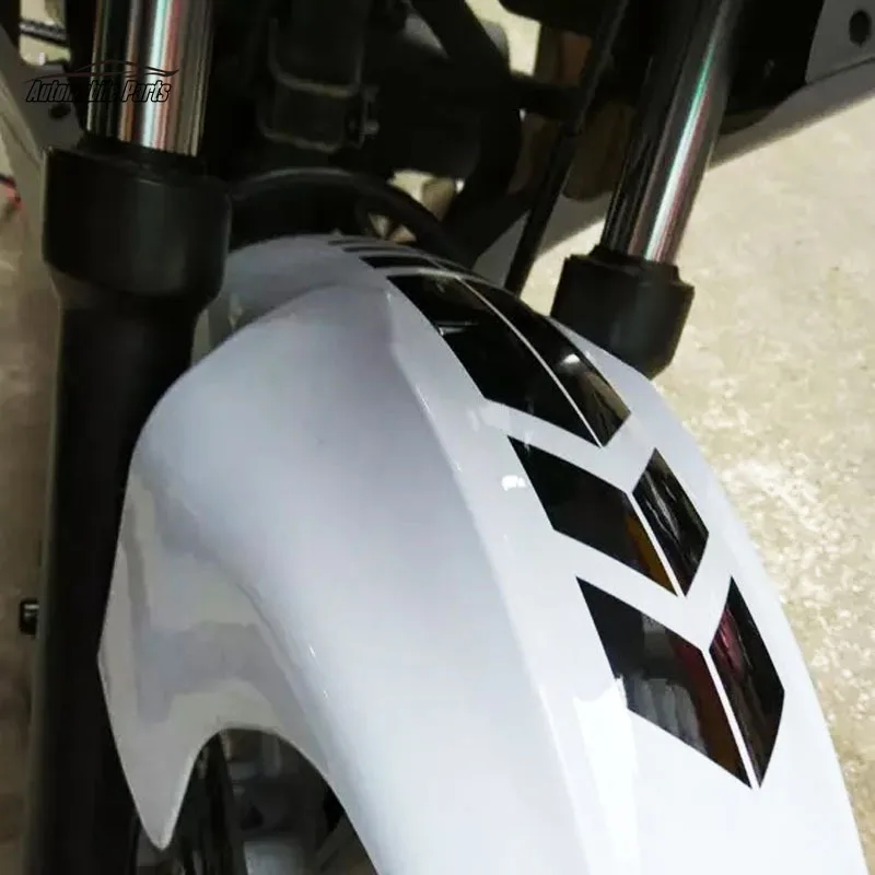 Pegatinas de raya de flecha para motocicleta, pasta de guardabarros, cinta reflectante Universal impermeable a prueba de aceite, accesorios de motocicleta