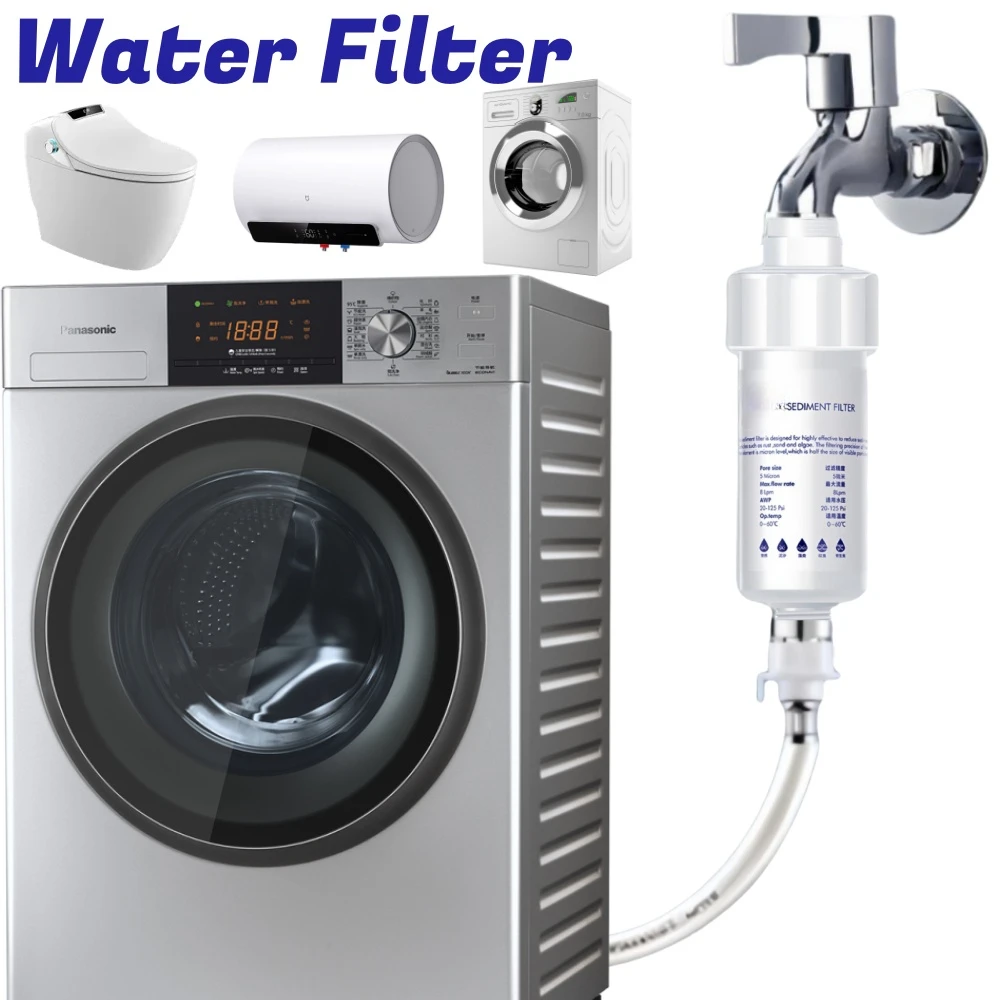 Vorfilter Wasserfilter PP Baumwolle Filterkartusche Entfernung Schwermetallreiniger Haushalt Waschmaschine Dusche Wasserfilter