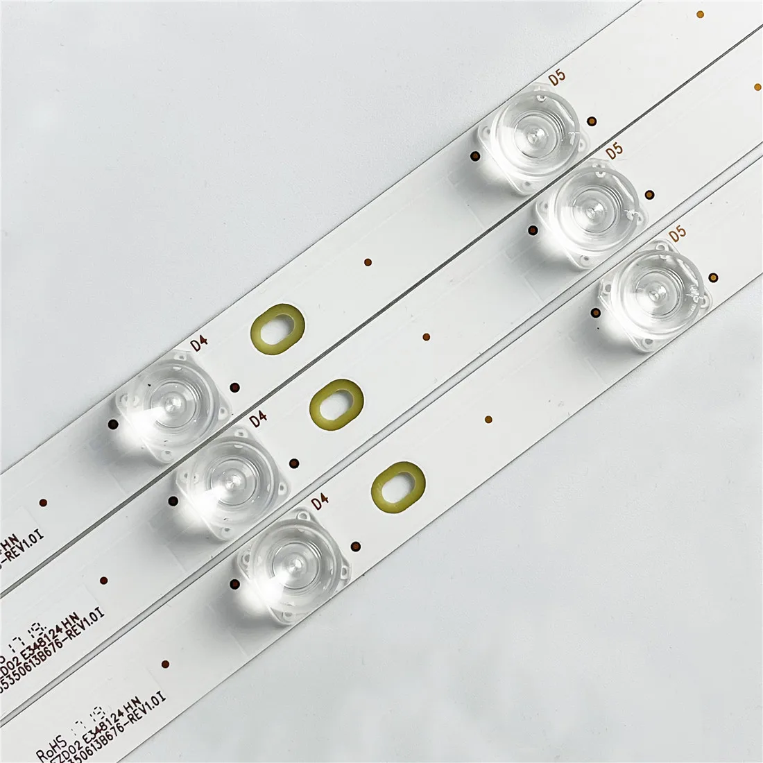 10 Stück 425 mm LED-Hintergrundbeleuchtung, 5 Lampen, Streifen-Set, Platine mit optischem Linsenfilter für 39 40 42 43 Zoll LCD-LED-Fernseher, 12 V-Eingang, Update CCFL