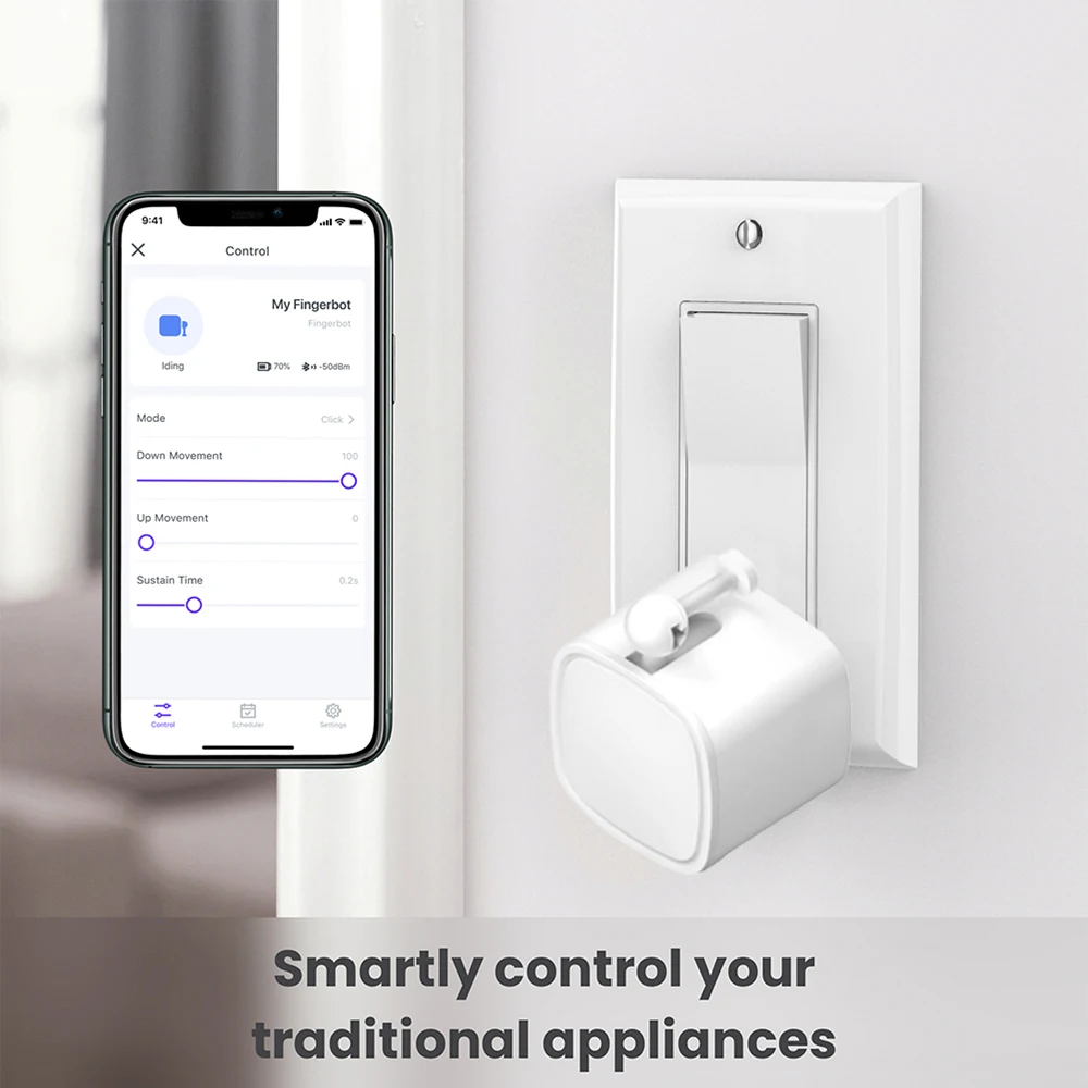 Tuya Bluetooth Finger Robot Switch Button Pusher Smart Life APP Fingerbot Arms Draadloze schakelaar Bot APP Control Pusher Bluetooth