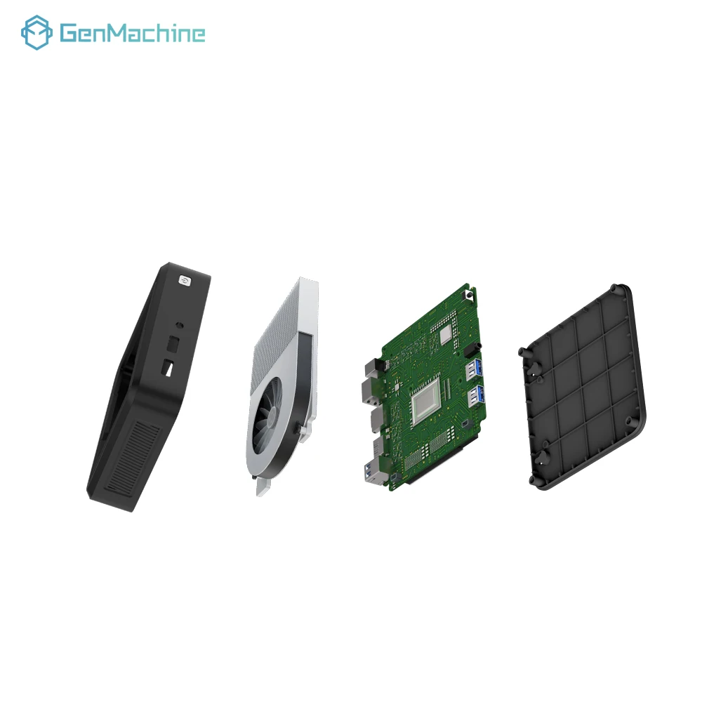 Мини-ПК GenMachine AMD Ryzen 7 3750H RGB 4C 8T Процессор 2,3–4,0 ГГц DDR4 Ram M.2 2280 SSD BT4.2 WIFI5 Настольный игровой компьютер «сделай сам»