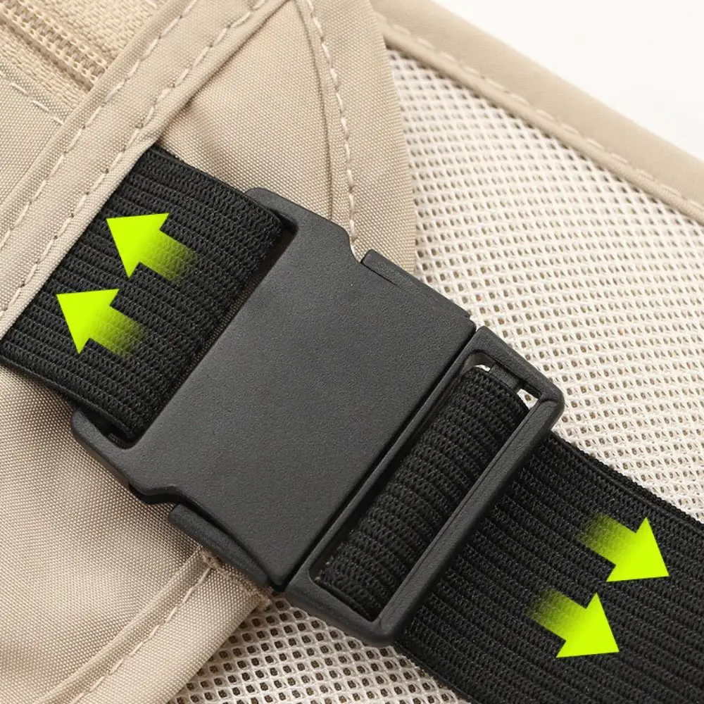 Security Invisible Travel Waist Packs Adjustable Strap Multiple Pockets Anti Theft Waist Bag Terylene Breathable Fabric