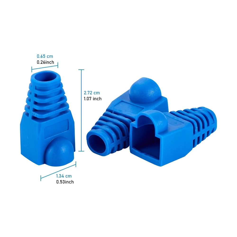 20/50 stücke OD6,5 Kabel Stecker Stecker Abdeckung CAT5E CAT6 RJ45 Ethernet Netzwerk Kabel 10 Farben Zugentlastung Stiefel