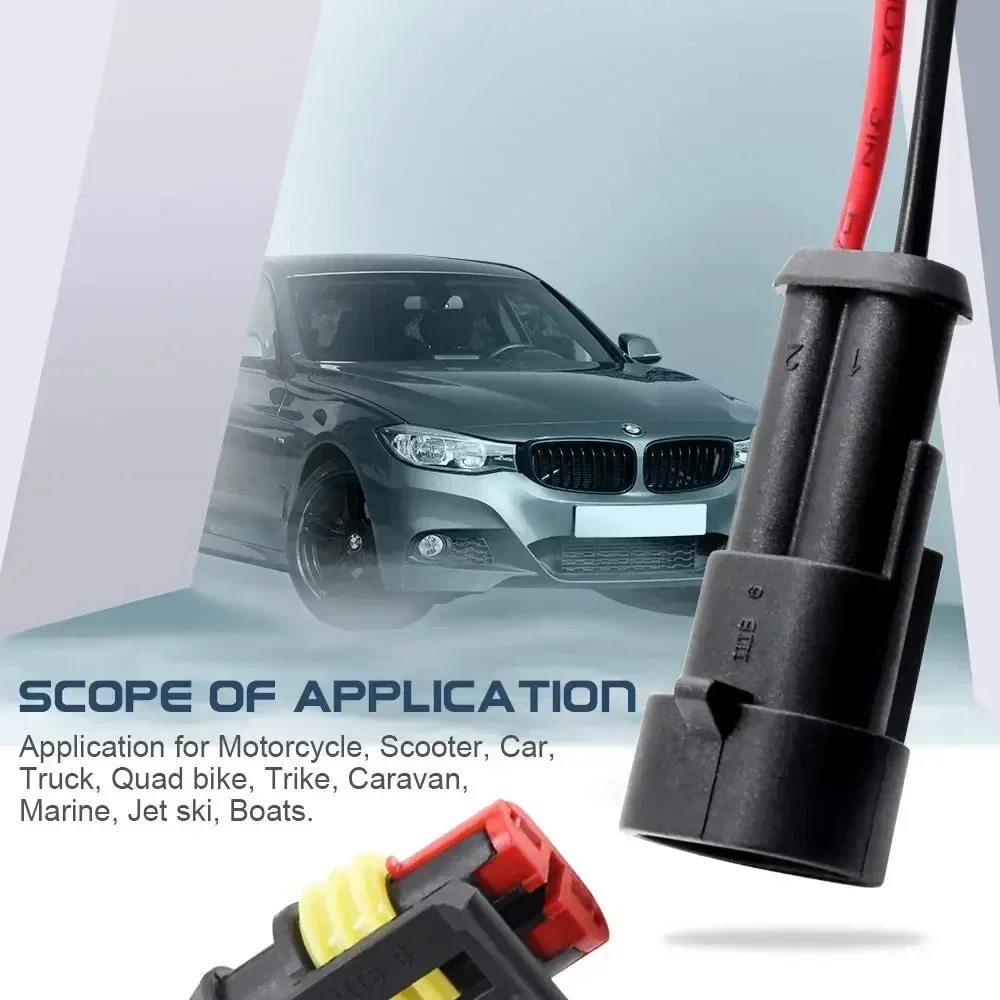 708/352/240pcs 1 2 3 4 5 6 Pin Plug Waterproof Connectors Kit Electrical Automotive Wire Quick Connector for Auto Car Marine