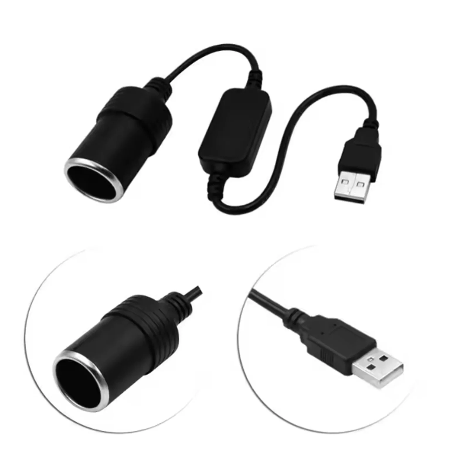 1pc 5V 2A USB Zu 12V Zigarette Leichter Buchse USB Männlich zu Weiblich Zigarette Leichter Adapter konverter Auto Elektronik Zubehör