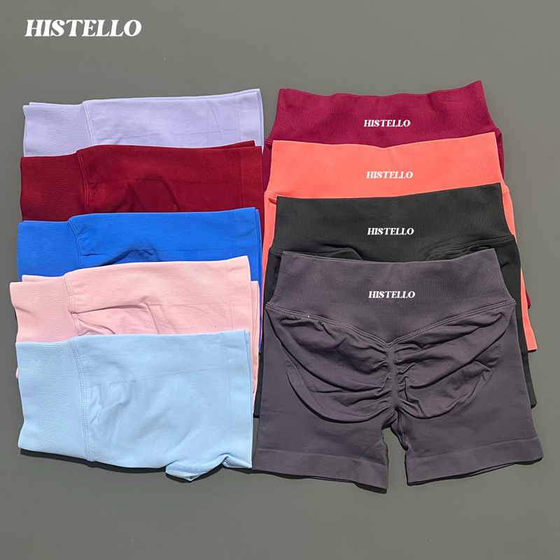 HISTELLO Impact Shorts Df Substitute Женские шорты для йоги с высокой талией Бесшовные леггинсы Эластичные шорты для бега в тренажерном зале