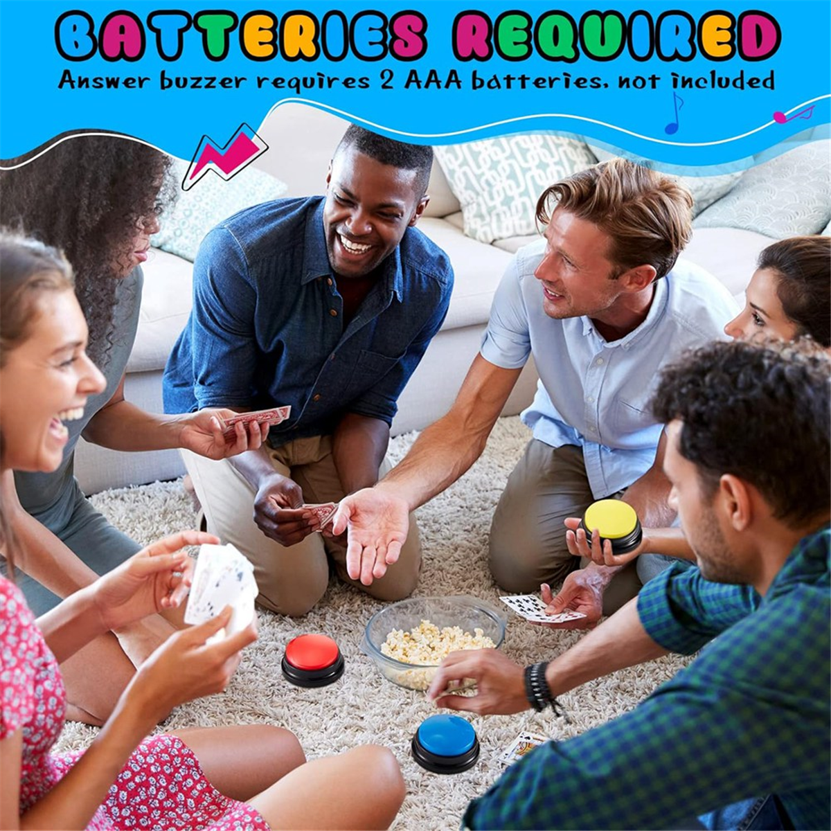 応答ブザーボタン、ゲームショーの記録可能なボタン、クリスマスチームのための教室のブザー、8個