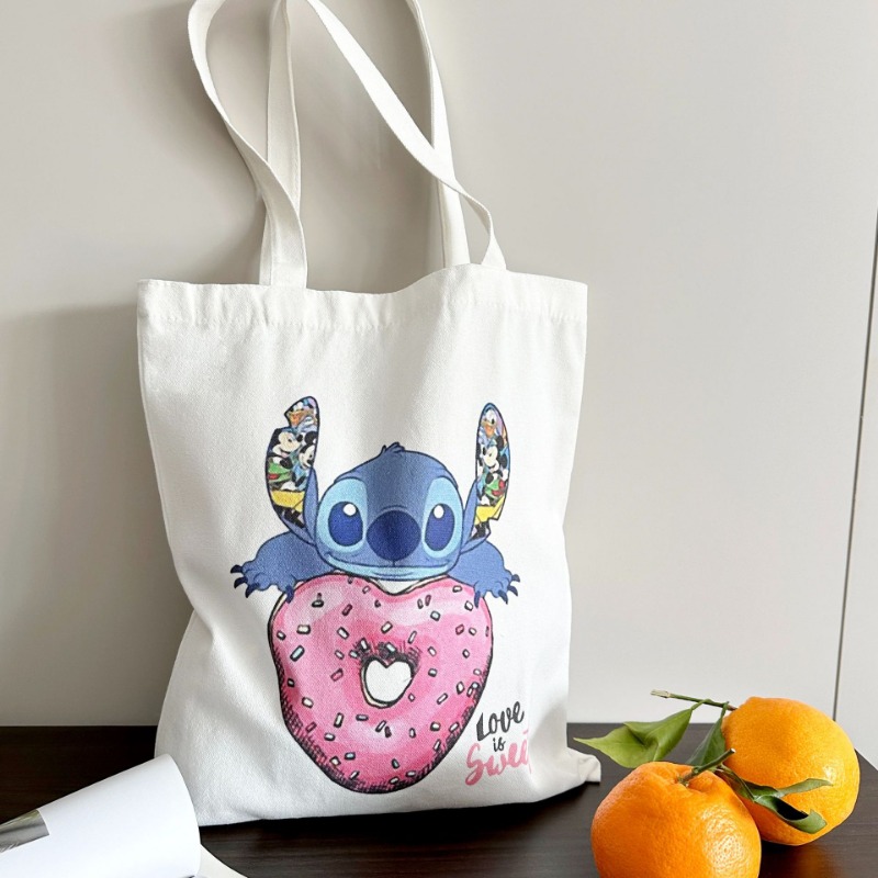 Disney Stitch Crossbody Bag, Lilo e bolsa de ombro do bebê, mesmo estilo, desenhos animados periféricos, lona bonito