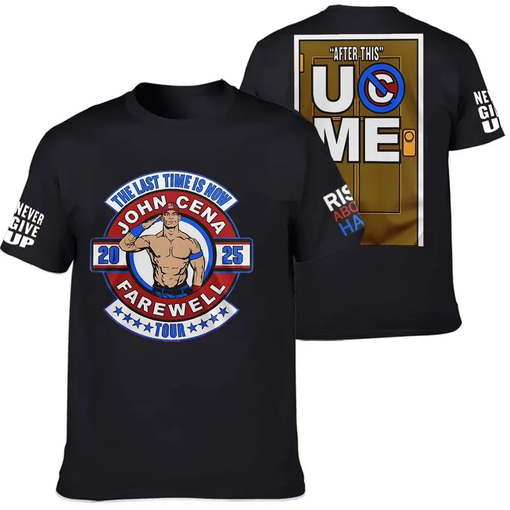John Cena Wwe Afscheid camiseta Retro Unisex Mannen Ronde Hals Korte Mouw modo Super Grote Snelheid Drogen ropa Casual de algodón
