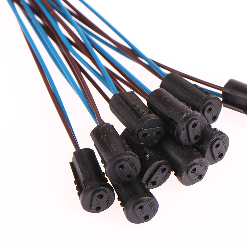 10pcs/lot G4 Lamp Socket 10cm/20cm White / Black G4 Lamp Holder For LED Crystal Heads Light Bulb Halogen Light Bulb