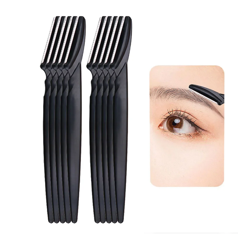 Strumenti per il trucco Coltelli per trimmer per sopracciglia Rasoio per il viso portatile Taglierina per la rimozione dei peli Depilazione per sopracciglia Lame per rasoio per occhi