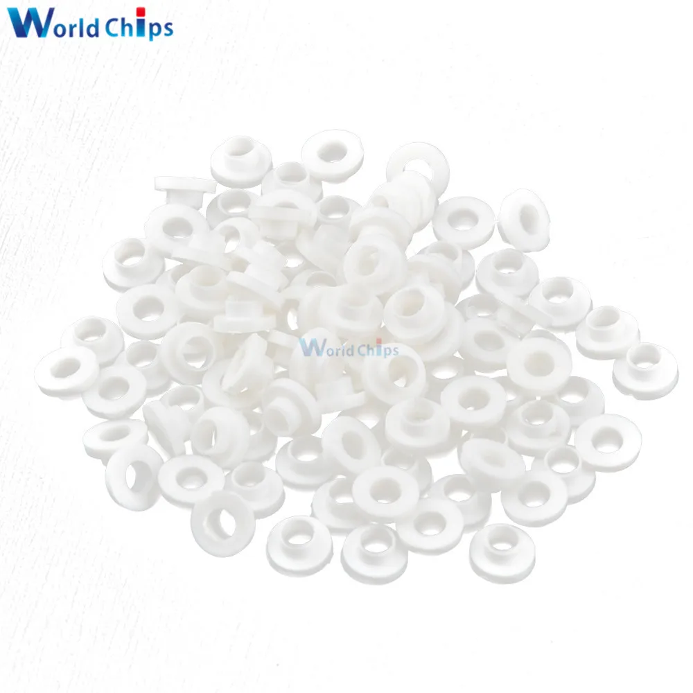 Rondella isolante in plastica a Transistor da 100 pezzi a-220 + striscia in foglio di Silicone isolato da 100 pezzi TO-220