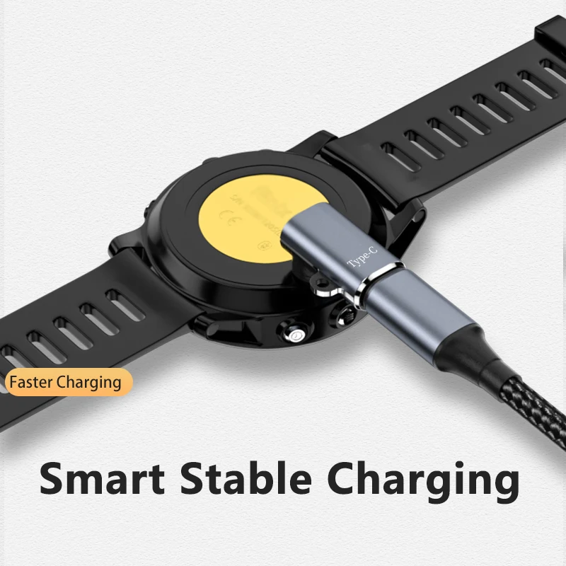 Type C/Micro/Ios Usb Naar 4pin Lader Adapter Connector Voor Garmin Fenix 7/6/5/7x/6x/5x/Venu 2 Plus Horloge Opladen Converter
