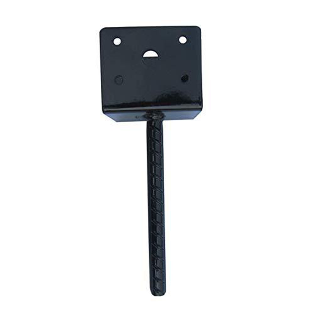 Base de soporte de poste de cubierta de valla en forma de U, anclaje de hormigón con tornillos, 255x95x85 Mm, accesorios de jardinería y vida al aire libre, 4x4 pulgadas, 2 piezas