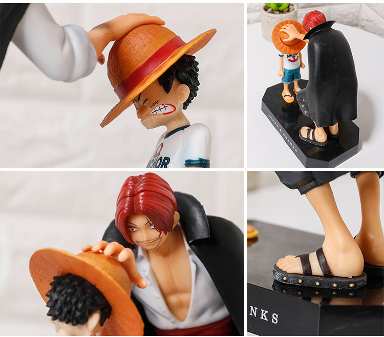FIGURA DE ACCIÓN DE One Piece, de 18cm, de cuatro emperadores, Shanks, sombrero de paja, Luffy, One Piece, Sabo Ace, Sanji, Roronoa, Zoro