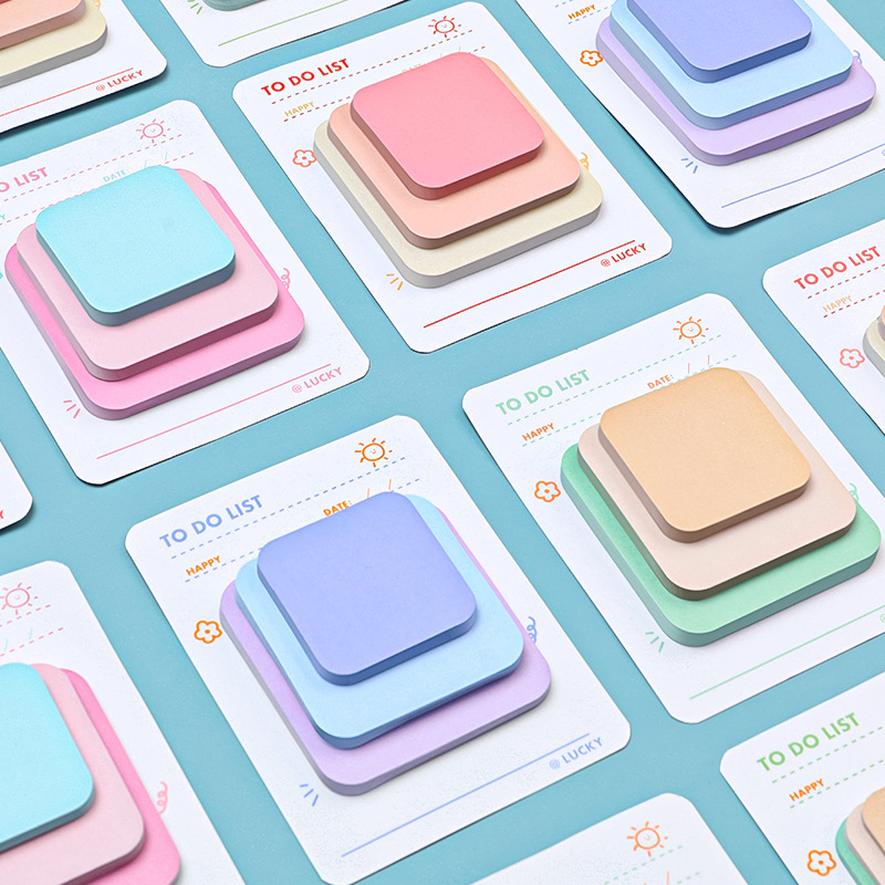 Nota carina, carta per appunti a vento colorata di alto valore, messaggio per studenti N volte, cancelleria per blocco note appiccicosa Kawaii