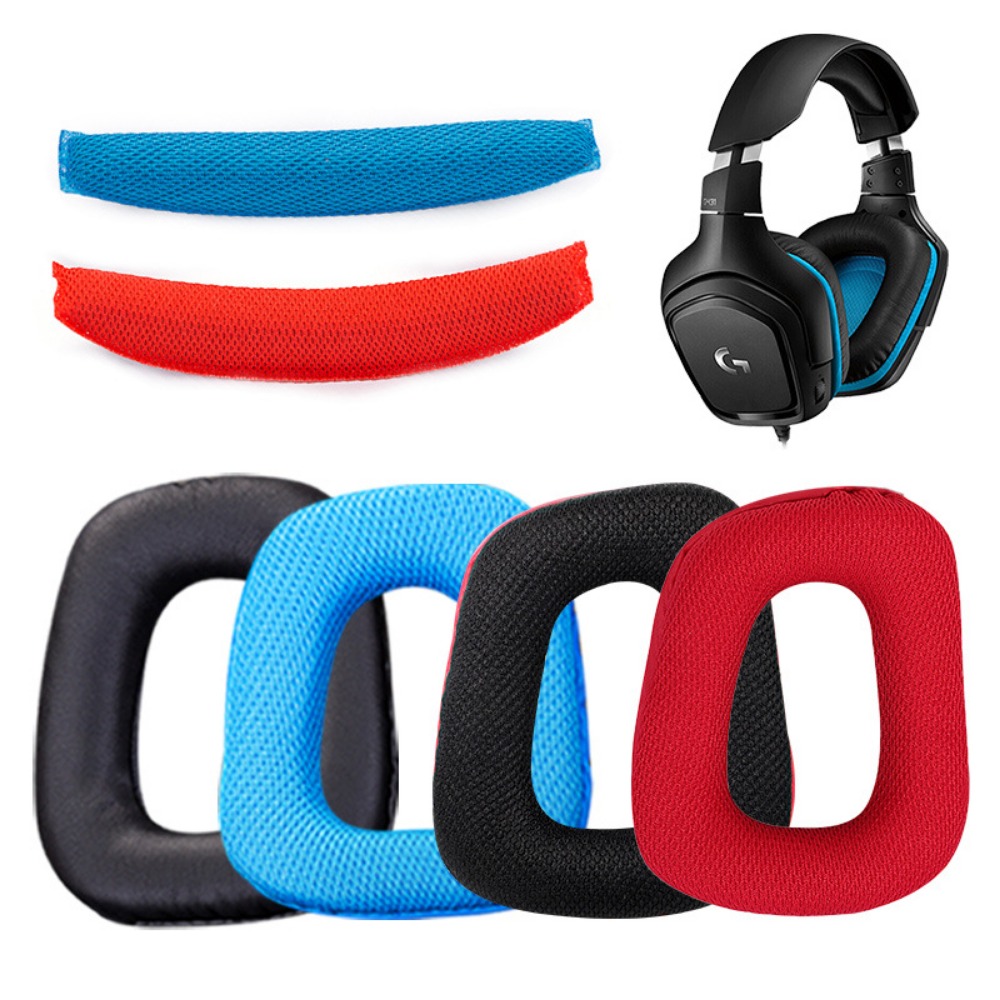 Ivinxy Ohrpolster Kissen Muff Cap Beam für Logitech G331 G332 G432 G431 G430 G230 G231 G930 Headset Kopfhörer Brücke Trägerpolster