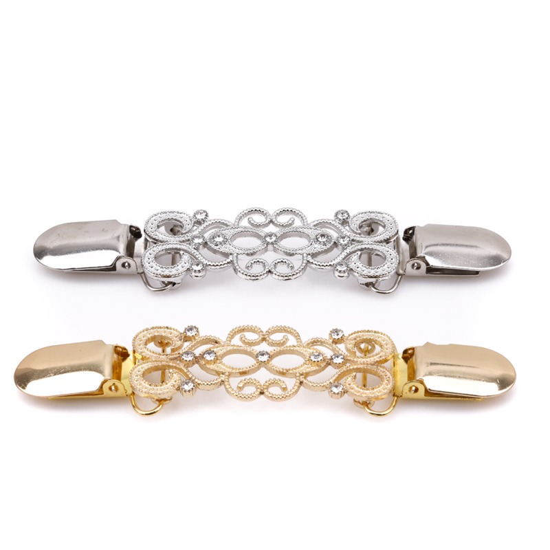 Boucle à bec de canard pour châle, Clip pour vêtements, alliage créatif, embellissements de diamant, pull, bouton en bec de canard, accessoires pour automne et hiver