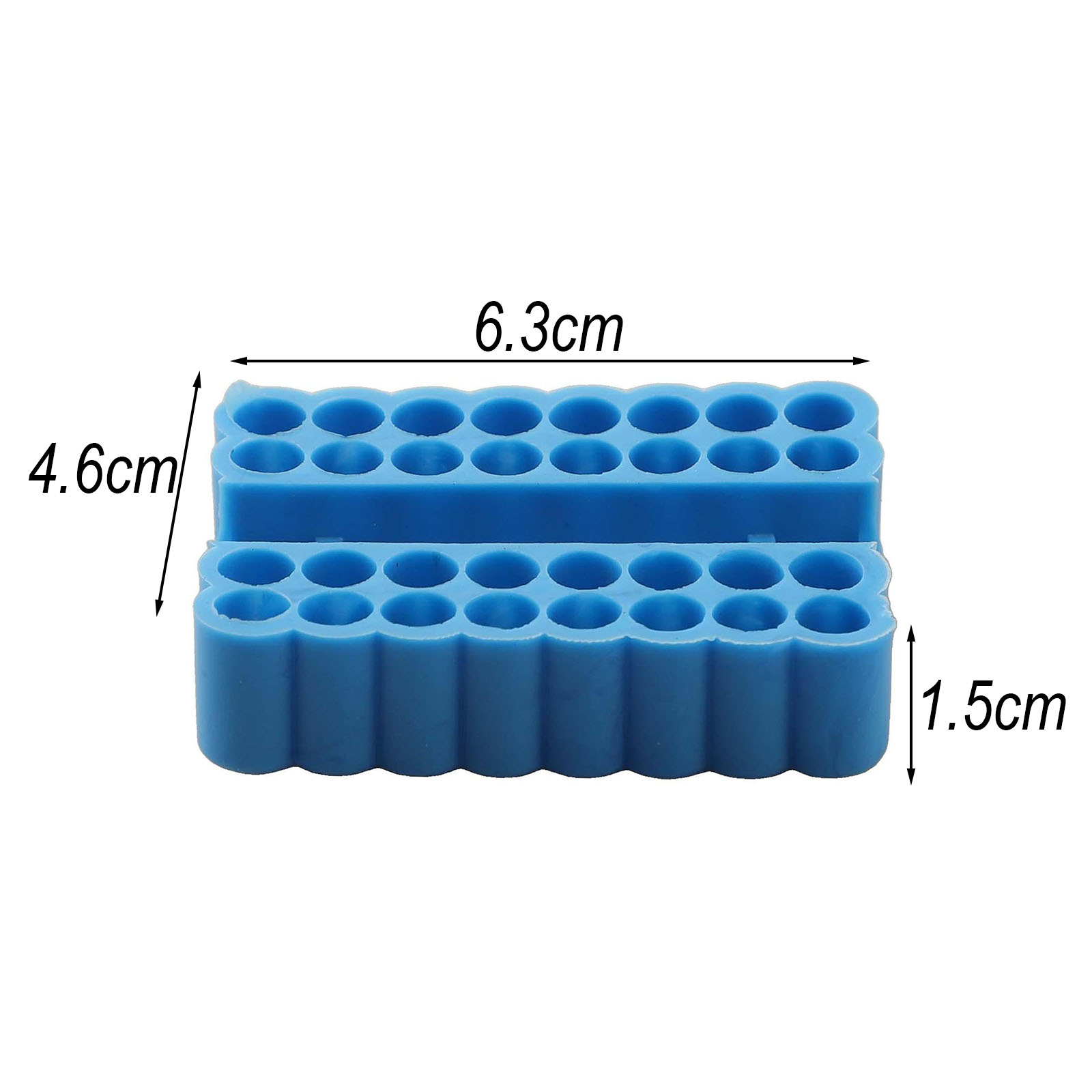 2pcs Bit Holder 32 Holes Bit Hex Shank Organiser Screwdriver Bit Holder Drill For Storage For 6.35MM Shank Storage Box