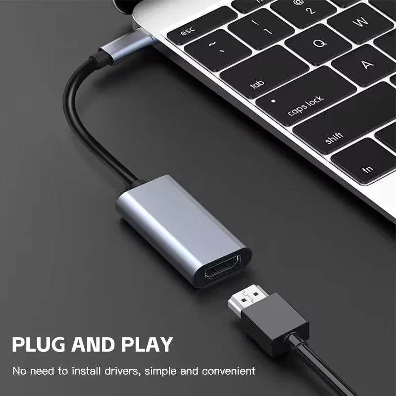Adaptador TIPO C para HDMI 4K USB C USB3.1 Macho para HDTV Cabo Conversor Fêmea para Laptop Tablet TV MacBook