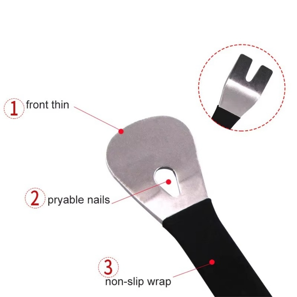 Car Trim Removal Tool Car Interior Clip Panel Trim Hand Tools Stainless Steel Durable Trim Removal Level Pry Plate Buckle Driver