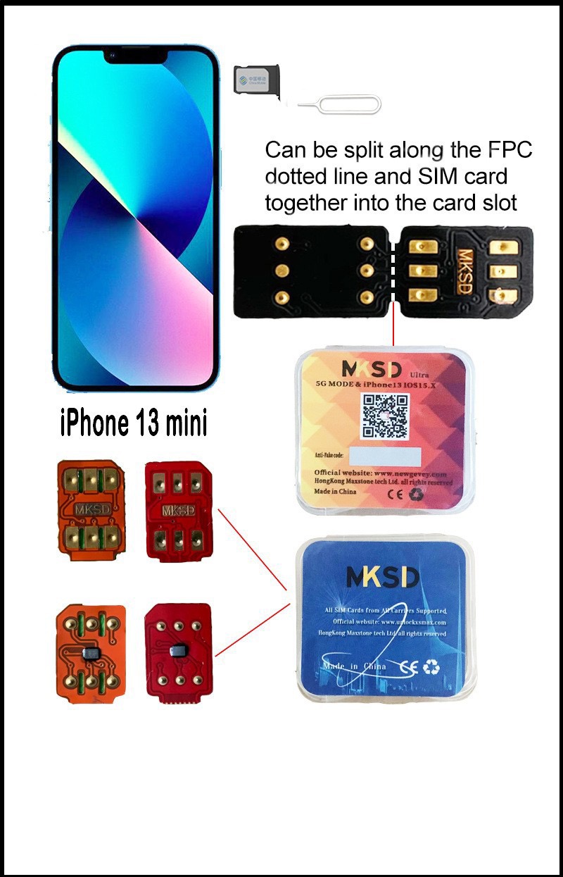MKSD e MKSD Ultra Card Sticker applicabile per Iphone muslimex sbloccato Card Sticker