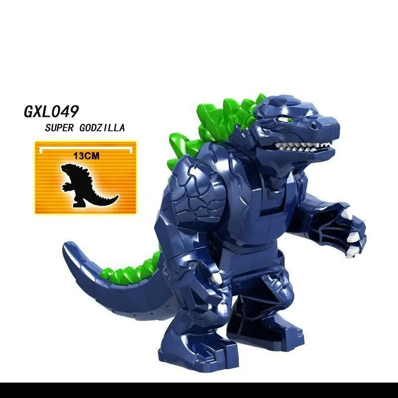 Godzillaes Movie Series Big Dinosaur Building Block MonsterKing Mini Animation Action Figures Model Toy Children's Gift