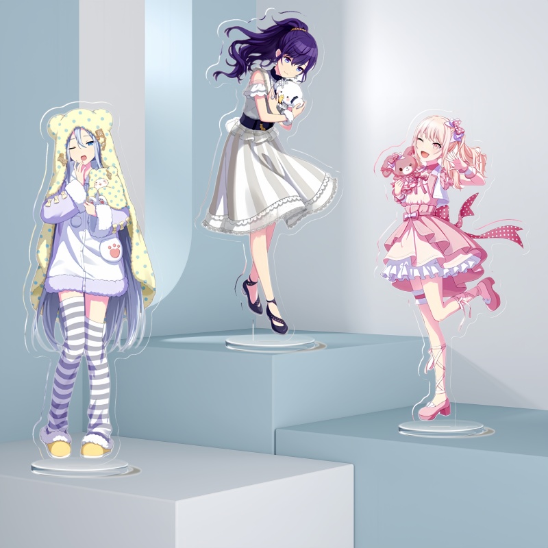 Projeto sekai colorido placa de palco decoração de mesa akiyama mizuki em pé kafito coleção ornamento asahina mafuyu boneca acrílica presente
