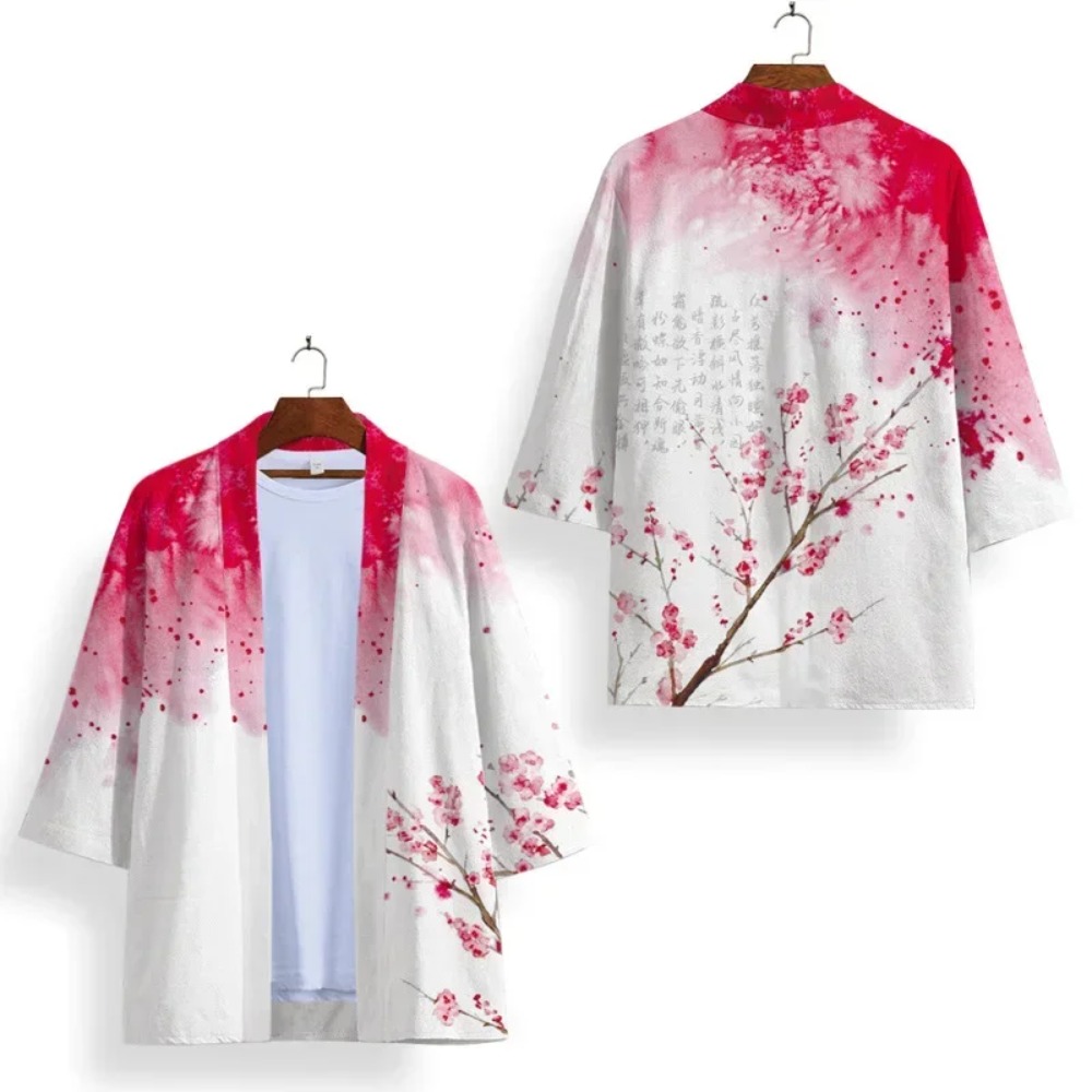Kimono Cosplay Samurai Haori Obi mujeres hombres cárdigan playa Yukata disfraz ropa informal japonesa ropa tradicional