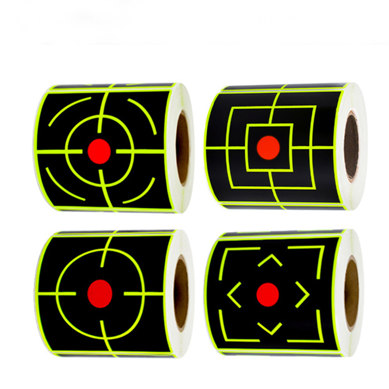 Rouleau d'autocollants auto-adhésifs pour cible de tir, 200cm, 7.6 pièces/rouleau, éclaboussures, ampli, pratique réactive, entraînement, chasse