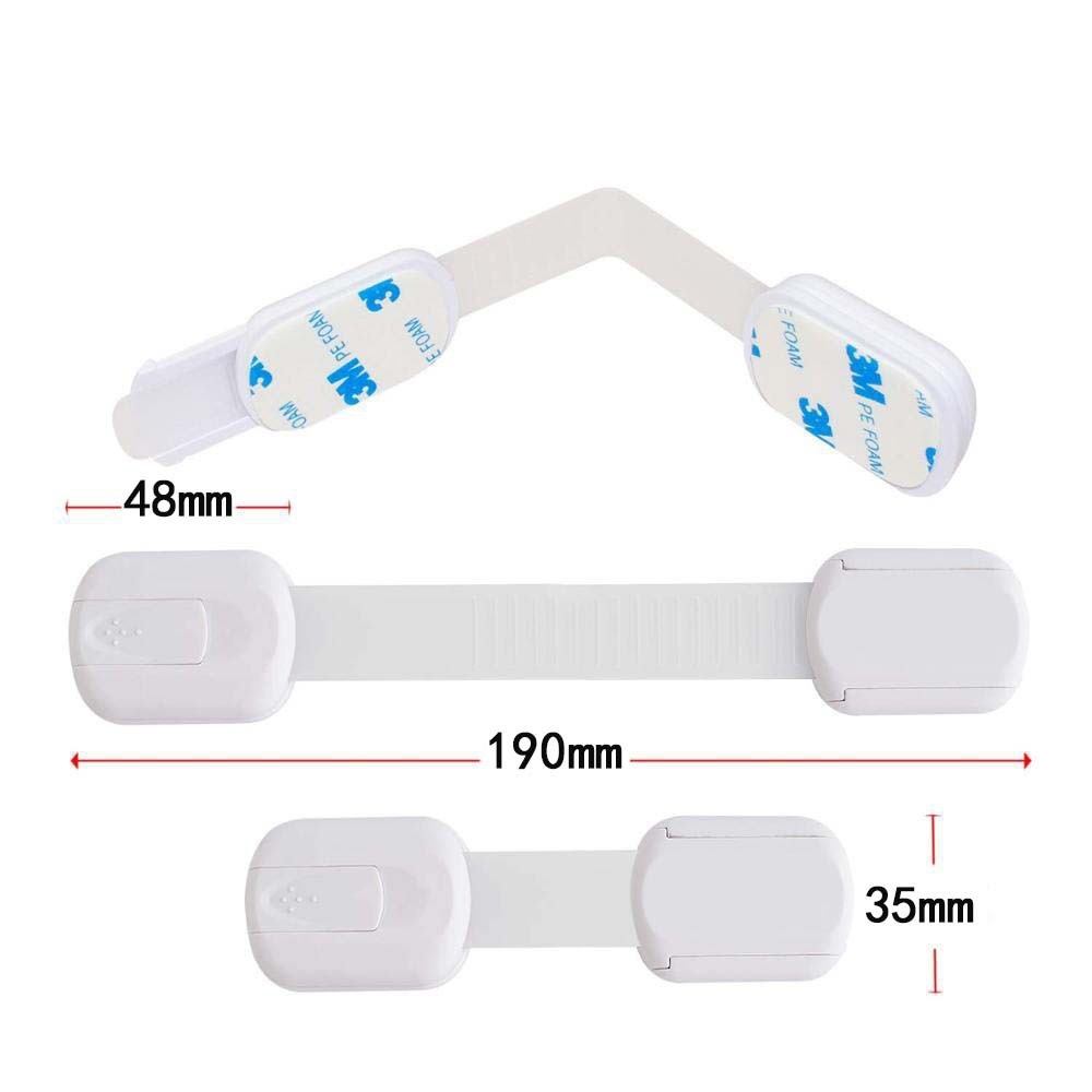 3 ชิ้นเด็กล็อคสําหรับล็อคตู้ลิ้นชักตู้เย็นเตาอบห้องน้ําถังขยะประตูเด็กความปลอดภัยเด็ก